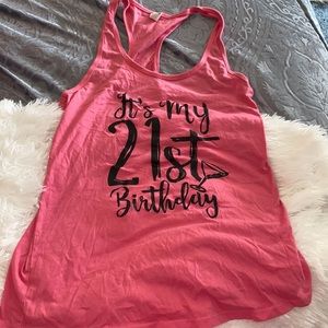 21st birthday tank